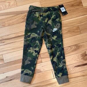 Nike Kids Camouflage Joggers - Green Camo